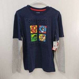 Boys Marvel long sleeve Avengers t shirt